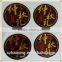 Custom 3d round crystalremovable plastic labels