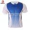 Sublimatiom Printing Summer Short Sleeves Men Running Wear