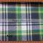 48.4%polyester New style 101, green black check cotton shirt flannel fabric