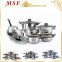MSF-3020-Green 12pcs stianless steel cookware set cheapest cookware for promotion at holidays four colors for your choose
