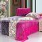 100% Polyester Microfiber Patch Printed Double Flannel Blanket