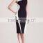 Women Geometry Design Sleeveless O-Neck Stretchy Evening Slim Dress