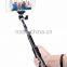 bluetooth selfie pole with bluetooth remote shutter built-in for smartphones