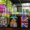 Big Brand High Quality pc Material Suitcase Luggage Trolley Case With Printing Film Cover