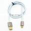 New fashion micro metal aluminum usb charger data cable multi function usb data transfer and charging cable