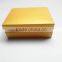 cardboard custom made jewelry box luxury yellow nacklace box with velvet