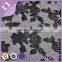 manufacturer PU leather mesh applique rose design embroidered lace fabric