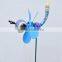 4 Inch Pearl Powder Cartoon Dragonfly Pinwheel Promotional Flower Toy Windmill
