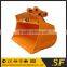 excavator batter mud bucket, tilting bucket ISO approved