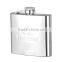 4OZ stainless steel hip flask with leather sheath