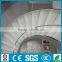 indoor curved steel wood stair case/ glass staircase --YUDI