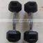Crossfit Rubber Coated hex dumbbells set