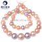real pearl jewelry fresh water unique pearl necklace mixed color