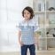 Children summer cotton boy plaid shirt casual shirt design for boy