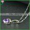 New style trend AAA purple cubic zirconia fashion 925 sterling silver gemstone pendants