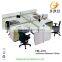 Contemporary melamine style office cubicle workstation