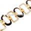 2015 New Chain 18k gold plated bracelets bangles for Women Jewelry Imitation Gemstone bracelets bangles