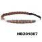 elastic braided leather floral hair band flower headband with flower