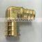 90 degree Brass Pex Elbow pipe fittings with CSA NSF certificated