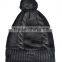 Bluetooth Beanie w/ Cable Knit Wireless Heaphones Mic Handsfree (Black)