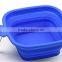 100% food grade silicone collapsible pet bowls