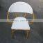 cafe dining furniture, outdoor fabric, white color leisure furniture