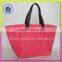 Shoulder tote bag style and polyester pink color beach handbags