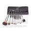 2016 Wooden Handle Pink Travelling 10PCS Lightning Pattern Makeup Brush Set
