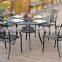 Hot sale! SH213 Cast Aluminum outdoor furniture five piece dining room tables