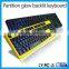 Three colors backlit usb wired partition flash office/net bar keyboard