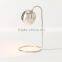 11.23-3 a slender profile and an open base Small space style Scoop Table Lamp perfect for perching over a pencil cup
