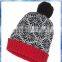 fashion Navy Fairisle knit hat and scarf set/hat and scarf knitting patterns/girls knitted set scarf and hat