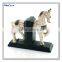 polyresin wood finidh horse cute bookends animal bookends