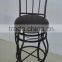 metal frame dining chair wrought iron chair indoor steel chair