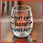 custom style home goods stemless wine glass