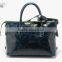 Navy nappa leather beautiful ladies handbags sale online shopping china laptop tote bag