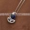 China Jewelry Wholesale Silver Sapphire Necklace