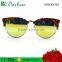 High quality good sale round polarized plastic bamboo sunglasses with 100% natural bamboo temple