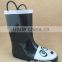 high quality animal shape rubber rain boots with handle