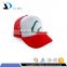 High quality 5 panels with sponge on the front mesh on back red colour embroidery custom fashion ash ketchum hat