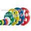 Color Rubber Coated Seven Holes Olympic Plates