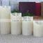 Glossy surface led flameless candle light battery operated flameless wax LED candle