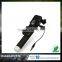 Factory Sale Extendable Handheld flexible selfie stick with cable