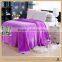 Plain flannel cheap 100% polyester king size spainsh fleece borrego blanket