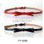 Hot sale removeable bowknot belt women thin belt bowknot accessory