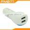 PNGXE lowest price OEM 5v 3.1A dual usb port mobile phone car charger