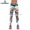 Alien Cat Women Sport Leggings Galaxy Printed Leggins High Elastic Fitness Pants
