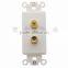 Speaker Sound Box Banana Inner Wall Plate With 2 Ports