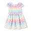 New Arrival Lace Cotton Dress Colorful Girls Dress