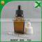 trade assurance 30ml amber square glass dropper bottle for e liquid